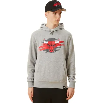 Pánská mikina Pánská mikina přes hlavu New Era NBA TEAR LOGO HOODY CHICAGO BULLS šedá 12893080 - M | UK 10 | US 10,5