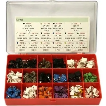 Autožárovka Prodejní box plastové žárovky 12V 18x10ks EAGLEYE