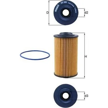 Olejový filtr Olejový filtr MAHLE OX 399D