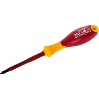 Šroubovák Křížový Šroubovák Philips Ph1 X 80mm 1000v Topex 39d476 Topex 10827