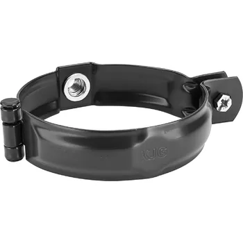 Objímka svodu šroubovací M10, Pozink ČERNÁ RAL 9005 - Průměr 100 mm