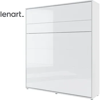 Postel Výklopná vysoká postel 180 REBECCA bílá lesk/bílá mat