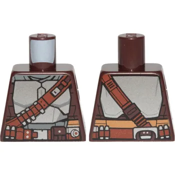 Stavebnice LEGO 973pb4119 Dark Brown Torso SW Mandalorian (Din Djarin) (Tmavě hnědé torzo SW Mandaloriana (Din Djarin))
