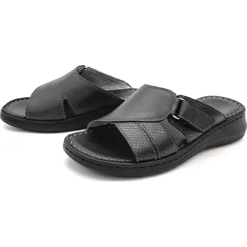 Dámské pantofle Dámské kožené pantofle 7940 42870 GREEN HILL černé Barva: černá, Velikost: 40