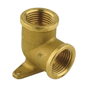 Vodovodní potrubí Mosazné nástěnné koleno FF 1/2" PN16 652012