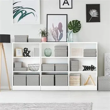 Archivační box Krabice úložná Esselte - kostka / šedá / 365 x 320 x 315 mm / s otvory / 3 ks