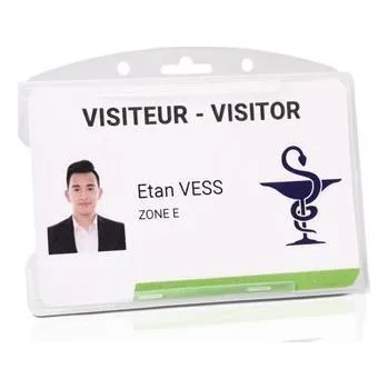 Obal na doklad Pouzdro na občanský průkaz, plastové, otevřené, horizontální, 54 x 85 mm, TAIFOLD F200429