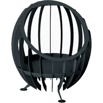Ocelové ohniště The Egg, rozměr 80 x 70 x 70 cm, černé
