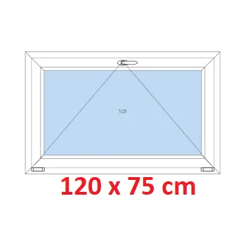 Okno Soft Plastové okno 120x75 cm, sklopné