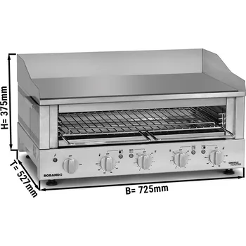 Kuchyňský gril G.Gastro ROBAND | Toaster s mřížkou 700 - 5,9kW -gril + salamander
