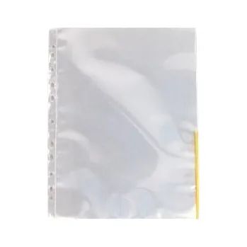 Euroobal s barevnou hranou - žlutá, transparetní, A4, 105 mikronů, ESSELTE