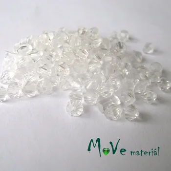 Dětské navlékací korálky Korálek plast - sluníčko 5mm, cca 120ks, čirý