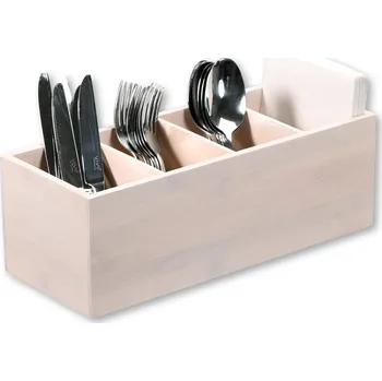 Příbor Bambusový organizér na příbory, ubrousky, 4 přepážky, Kesper