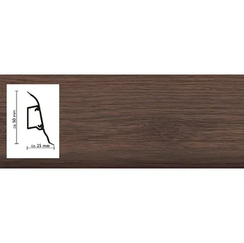 soklová lišta 2138 lišta Dub Wiking SLK50 s pružnými chlopněmi vedení kabelů