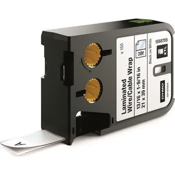 Pásek do tiskárny Páska "XTL", bílá-černá, lamino, 21 x 39 mm, DYMO