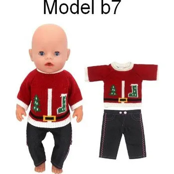 Oblečky Baby Born - dvoudílné vánoční sety Motiv: model b7