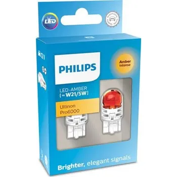 Autožárovka Philips 11066AU60X2 Žárovka LED 12V W21/5W W3x16q
