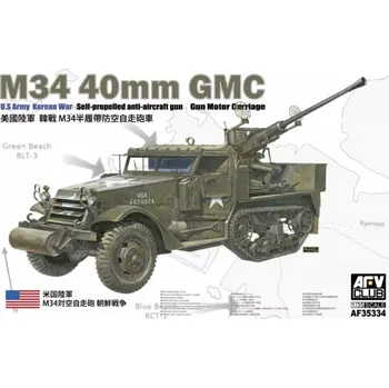 Plastikový model AFV Club 1/35 M34 40mm Gun Motor Carriage "Korean War"