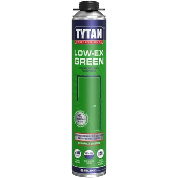 Montážní pěna Tytan Low-Ex Green nízkoexpanzní PU pěna 750ml