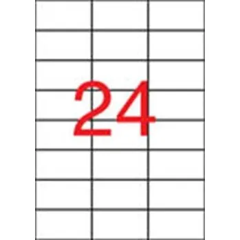 Samolepící etiketa Etiketa, průsvitná, matná, 70 x 37mm, voděodolná, polyester, 2400ks/bal., APLI