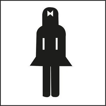 Samolepící etiketa Samolepicí etiketa "WC dámy", APLI 835