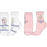 Frozen - licence Dívčí ponožky - FROZEN 52348893, šedá / světlonce růžová Barva: Mix barev, Velikost: 23-26
