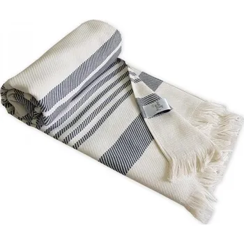 Talíř Hammam osuška pruhovaná BOHO LIVING, šedá, Framsohn ▪ Kč 929 ️ - Luxurytable.cz Framsohn