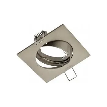 Svítidlo GTV Stropní bodové svítidlo PORTO-K, IP20, čtverec, nerez, s nastavením úhlu, TYP DT10