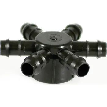 Zavlažovač Hlavice 1" se 6 vývody pro Tandem-GDF 16 mm, ABS