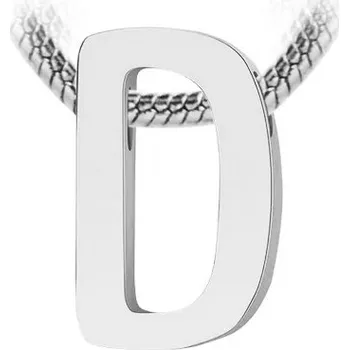 Přívěsek Šperky4U Navlékací ocelový přívěsek iniciála - písmeno - PP-1006-D