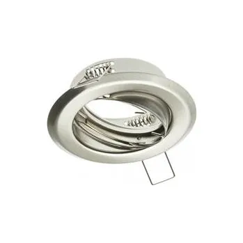 Svítidlo GTV Stropní bodové svítidlo PARMA III, IP20, kulaté, inox, úhlově nastavitelné