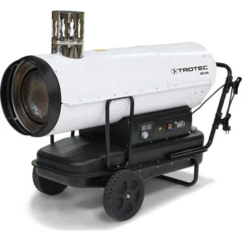 Průmyslové topidlo Naftové topidlo s nepřímým spalováním IDE80 TROTEC - 80 kW, 2000 m³/h, termostat (Profesionální naftový ohřívač IDE 80 Trotec - 80 kW)