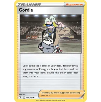 Sběratelská karetní hra Pokémon karta Gordie 149/203