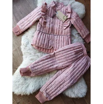 dívčí zimní kombinéza EN-FANT Termo souprava AOP Misty Rose 140 (doporučená výška 138-145cm)