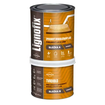 Lak na dřevo Lignofix Epoxidový lak lesklý / LX210 - 5 l SET