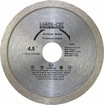 Řezný kotouč Diamantový kotouč celoobvodový 115 x 22,23 x 7mm LCR Laser-cut L00101