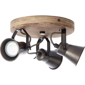 Brilliant 82234/46 Seed - Stropní reflektorové svítidlo s dřevěnou monturou (Stropní reflektorové svítidlo)