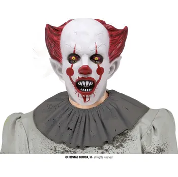 Karnevalový kostým Guirca Latexová maska vražedný klaun