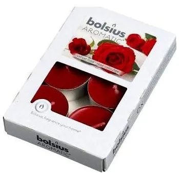 Svíčka Bolsius svíčka čajová 6 ks aroma - Růže 060389