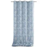 AmeliaHome Velvet Silver Leaves modrý…