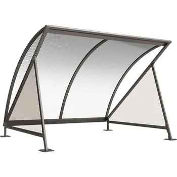 stojan na kolo Přístřešek na jízdní kola půměsíc, základní bez stojanů