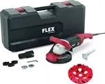 Silná sanační bruska s výkonem 1800 W pro broušení až do rohů, 150 mm FLEX LD 18-7 150 R, Kit E-Jet