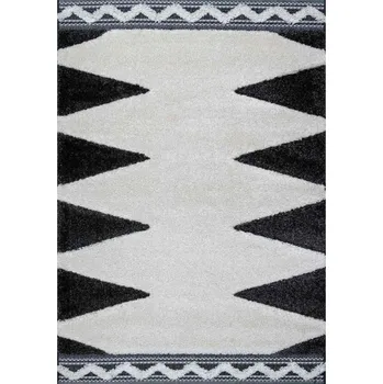 Koberec J-Line Kusový koberec Rangpur 65212 609 krémový-černý BARVA: Béžová, ROZMĚR: 120x170 cm