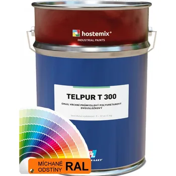 barva na kov Vrchní polyuretanová barva TELPUR T300 MAT - 5kg + 0,5kg tužidlo - RAL 5019 modrá capri