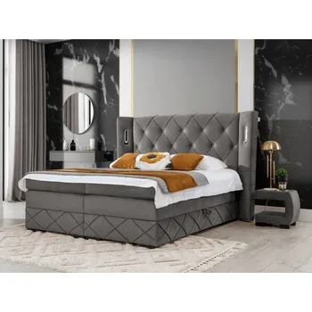 Nábytek Kontinentální postel Banjul Lux, Rozměr postele: 120x200, Barva:: Kameleon 92 MIRJAN 5903211225307