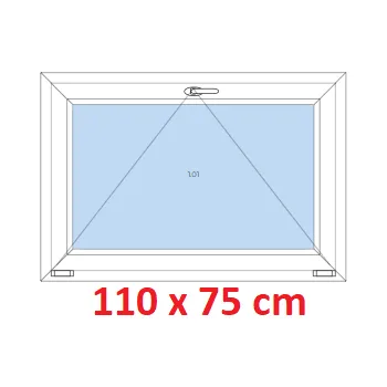 Okno Soft Plastové okno 110x75 cm, sklopné