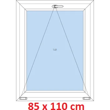 Okno Soft Plastové okno 85x110 cm, sklopné