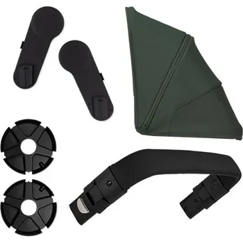 Kočárek Joolz Geo3 duo komplet | Urban green l madlo Mid brown carbon