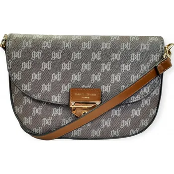 Kabelka David Jones elegantní crossbody taška - hnědá CH21092A d.brown