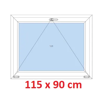 Okno Soft Plastové okno 115x90 cm, sklopné
